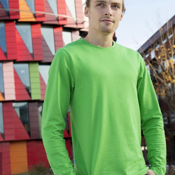 Miesten pitkähihainen Luomu T-paita Thumbnail