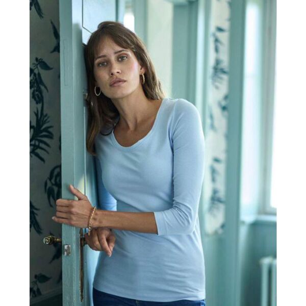 Naisten 3/4 Hihainen Stretch T-paita Thumbnail