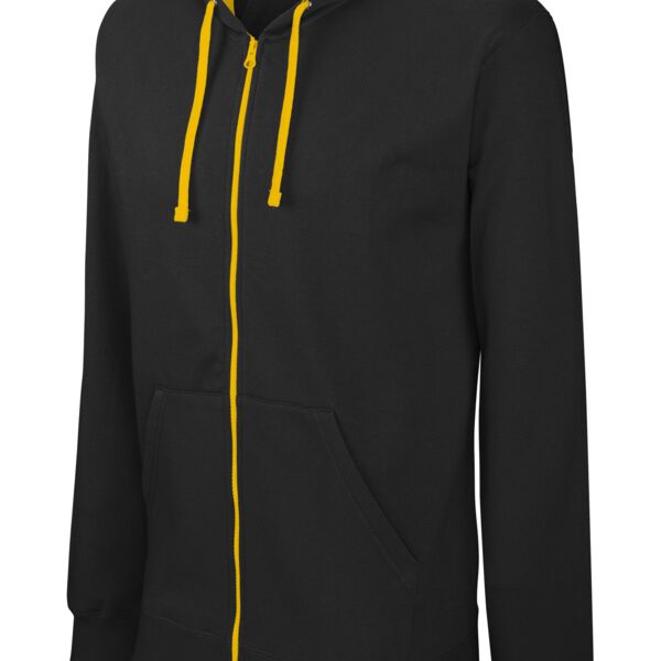 Miesten Tehosteväri Vetoketjuhuppari Thumbnail