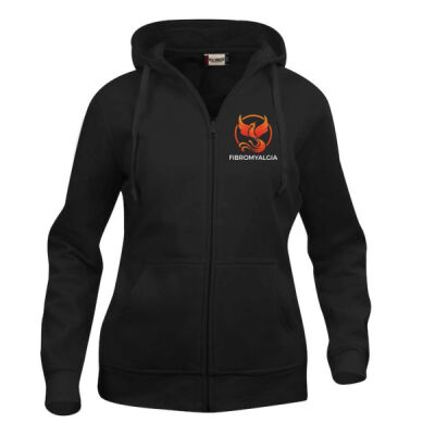 Fibromyalgia Naisten Basic Hupparitakki kahdella logolla Thumbnail