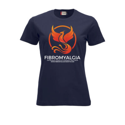 Fibromyalgia Naisten T-paita isolla logolla Thumbnail