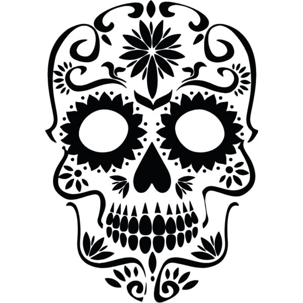 Sugar Skull Silhouette Thumbnail